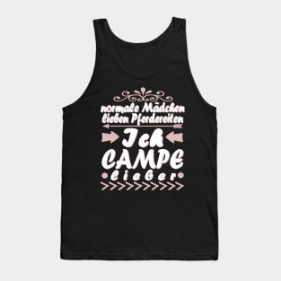 Campen Mädchen Sprüche Geschenk Zelten Tank Top